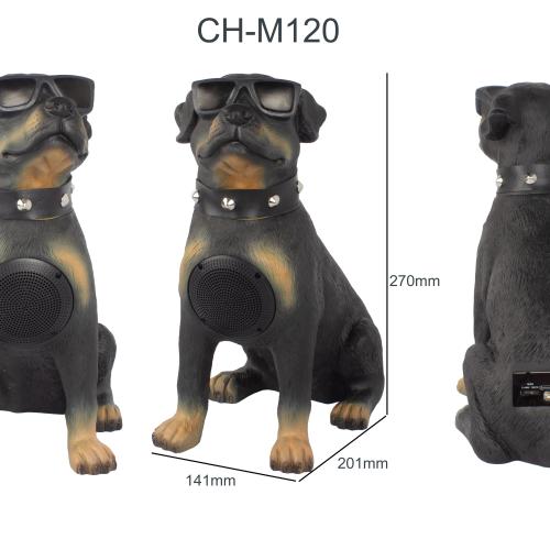 CH-M120 Cool Black Dog Bluetooth Speaker